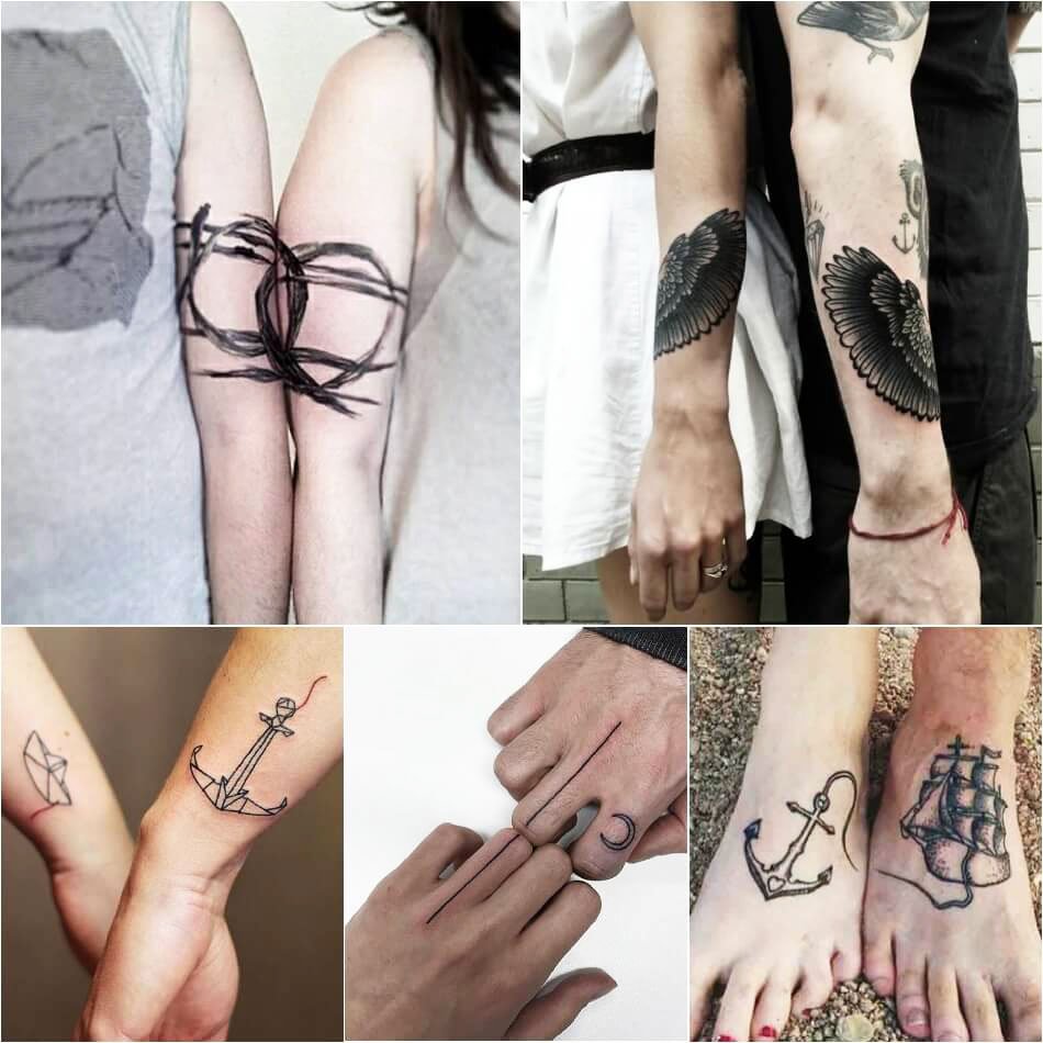 33 Unique Meaningful Couple Tattoos - Rebecca Hair Mask